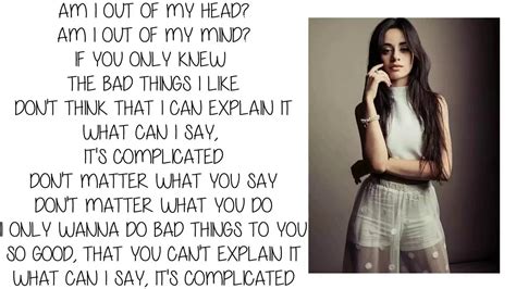 bad things lyrics